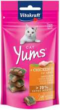 Kasside maiustus Vitakraft Cat Yums kanaliha ja kassimuruga, 40 g