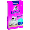 Vitakraft Liquid Snack kassimaius lõhega, 6x15g