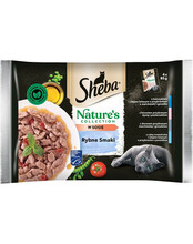 SHEBA Nature’s Collection märgtoit täiskasvanud kassidele kalaga, 13x(4x85g)