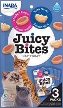 Maius kassidele Inaba Juicy Bites tuunikala ja kanaga, 3x11,3 g