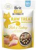 Maius kassidele Brit Care Raw Treat Hair&Skin kala ja kalkuniga, 40 g