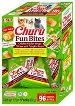 Inaba Churu Fun Bites kana ja kõrvitsaga, maiused kassidele, 8x12 g
