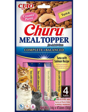 Inaba Churu Meal Topper tuunikala ja lõhega kassidele, 4x14 g