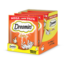 Dreamies Mega Pack kassidele kanaga, 4x180 g