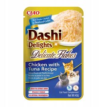 Inaba Dashi Delights õrnad helbed kana ja tuunikalaga, 40 g