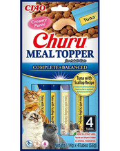 Inaba Churu Meal Topper tuunikala ja kammkarpidega, kasside maius, 4x14 g