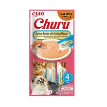 Inaba Churu Salmon with Scallop maius kassidele, 4x14 g