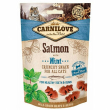 CARNILOVE Crunchy Snack lõhe ja piparmündiga, 50 g