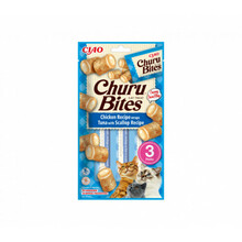 Inaba Churu Bites kana, tuunikala ja kammkarbiga, maius kassidele, 3x10 g