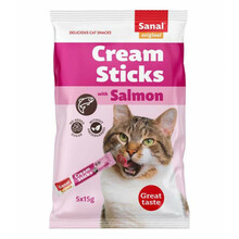 Sanal Cream Sticks lõhe maius kassidele, 75 g