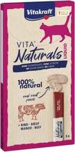 Vitakraft Vita Naturals vedel veiseliha, maius kassidele, 5x15 g