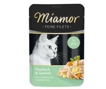 Miamor Feine Filets kassitoit tuunikala ja köögiviljadega, 100 g