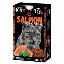 Maius kassidele Alpha Spirit Natural Cat, lõhega, 80 g