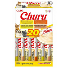 Inaba Churu Variety box kana ja veiseliha, maiused kassidele, 20 x 14 g