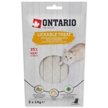 Ontario lickable maius kanaga ja multivitamiinidega, 5x14 g