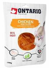 Maiustus kassidele Ontario Cat Mini Chicken Slices, 50 g