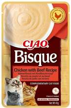 Ciao Bisque kanaliha ja veiselihaga kreemisupp kassidele, 40 g