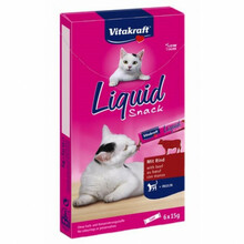 Vitakraft Liquid-Snack veiselihaga, kasside maius, 6 x 15 g
