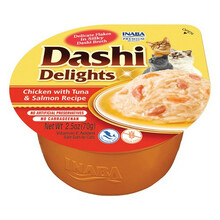 Inaba Dashi Delights kana, tuunikala ja lõhe, maiustus kassidele, 70 g