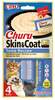 Maiustus kassidele Inaba Churu Skin & Coat, 12x56 g, kana, tuunikala, rannakarbid