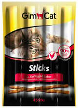 Maius kassidele Gimborn GimCat Sticks teraviljavabad pulgad linnulihaga, 4 tk