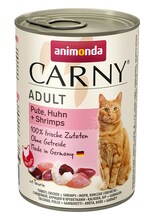 Animonda Carny Adult kalkuni, kana ja krevettidega, 400g