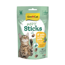 GimCat Mini Sticks maius kanaga ja kassinaeriga, 50 g