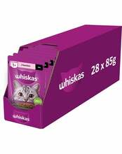 Märgtoit täiskasvanud kassidele WHISKAS Adult lõhega, 28x85 g