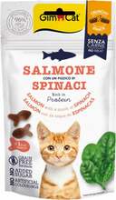 Gimcat Crunchy Snacks krõbe maius kassidele lõhe ja spinatiga, 50 g