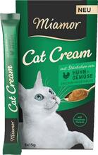 Miamor Cat Cream kana ja köögiviljadega, maiustus kassidele, 5x15 g