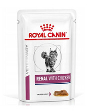 Märgtoit kassidele Royal Canin Renal Feline kanaga, 85 g, 12 tk