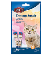 Trixie Creamy Snack kreemjas maius kassidele valge kalaga, 5x14 g