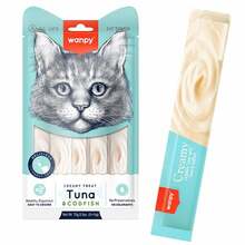 Wanpy Creamy Treats maius kassidele tuuni ja tursaga, 70 g