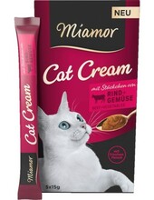 Miamor Cat Cream veiselihaga kassimaius, 5x15 g
