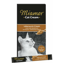 Miamor Leberwurst-Cream vedel maius kassidele, 6x15g