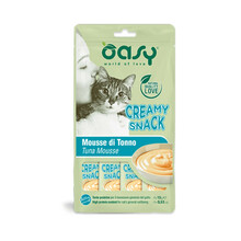 Oasy Creamy Snack maius tuunikalaga kassidele, 4x15 g