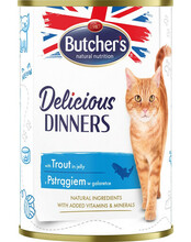 Kassitoit Butcher's Delicious Dinners tükid forelliga želees, 400g