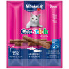 Maiuspulgad kassidele Vitakraft Cat Stick kabanosy tursa ja tuunikalaga, 3x18 g