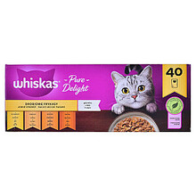 Märgtoit kassipoegadele Whiskas, kanaliha, pardiliha, linnuliha, 85 g, 40 tk