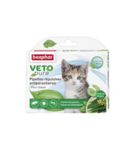 Beaphar Veto Pure Bio Spot antiparasiitiline lahus kassipoegadele, 2 ml x 3