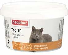Beaphar Top 10 vitamiinid kassidele, 180 tbl