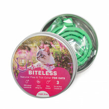 Biteless kasside silikoonist parasiidivastane kaelarihm, 38 cm
