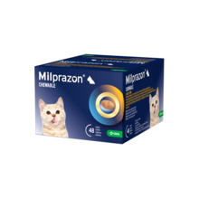 Milprazon Chewable 4 mg/10 mg ussirohu tabletid väikestele kassipoegadele ja kassipoegadele, 1 tbl