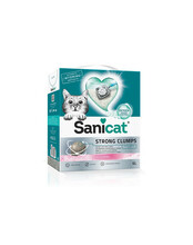 Bentoniiitliiv kassidele Sanicat Strong Clumps, 10 L valge