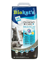 Bentonîdi liiv kassidele Biokats Diamond Care Multicat Fresh, 8 L