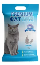 Bentoniiitliiv kassidele Premium Cat Clumping, 5 L