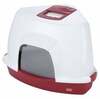 Suletud kassitualett Europet Bernina Medio, 56 x 38 x 40 cm, valge/punane