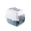 Kassitualett kinnine Stefanplast Cathy Comfort, 58 x 45 x 48 cm, valge/sinine