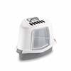 Suletud kassitualett Zolux Sprint Corner Plus, 40 x 56 x 40 cm, hall/valge