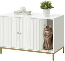 Kassiliiva kapp Feandrea PCL007W01, 90 x 48 x 61,5 cm, valge/kuldne